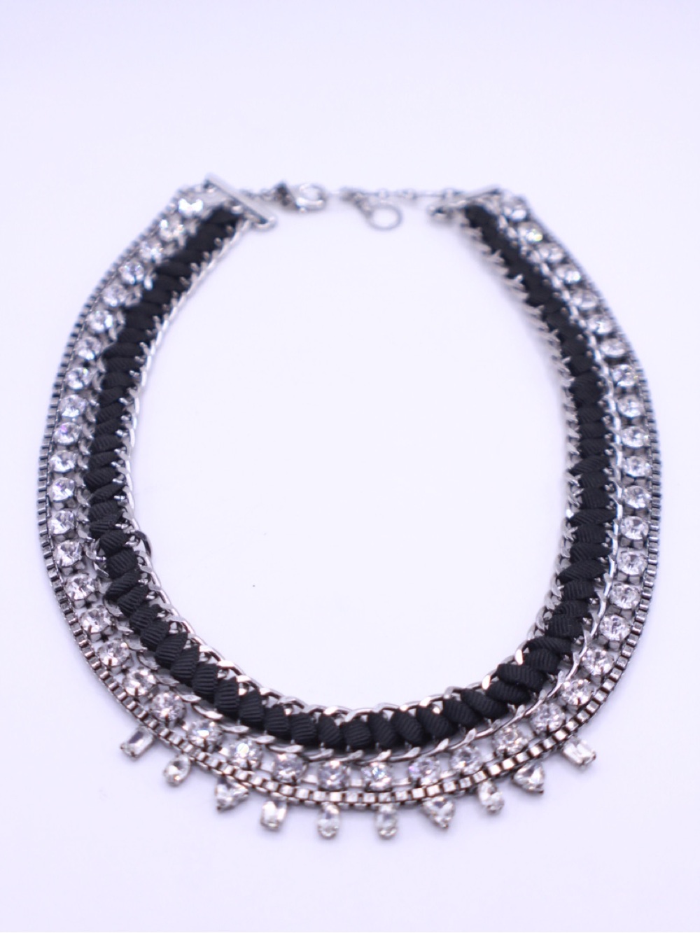 Banana Republic Statement Ribbon Collar Necklace 20”